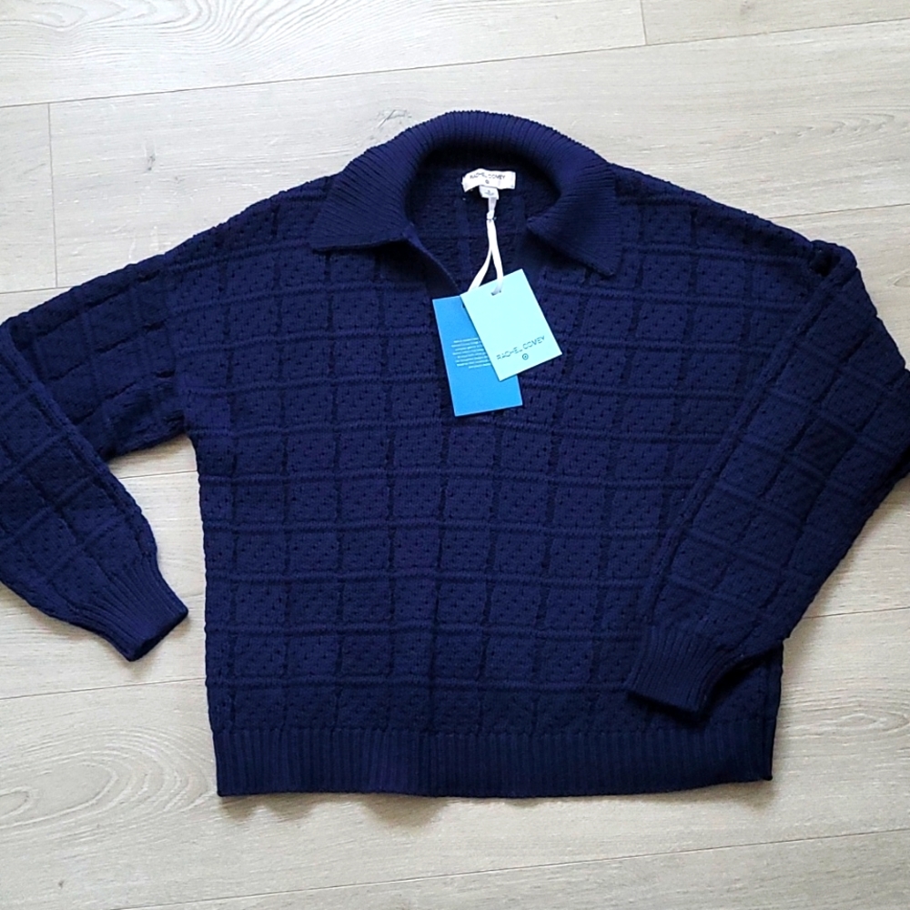 Rachel  Comey for Target navy open collar sweater